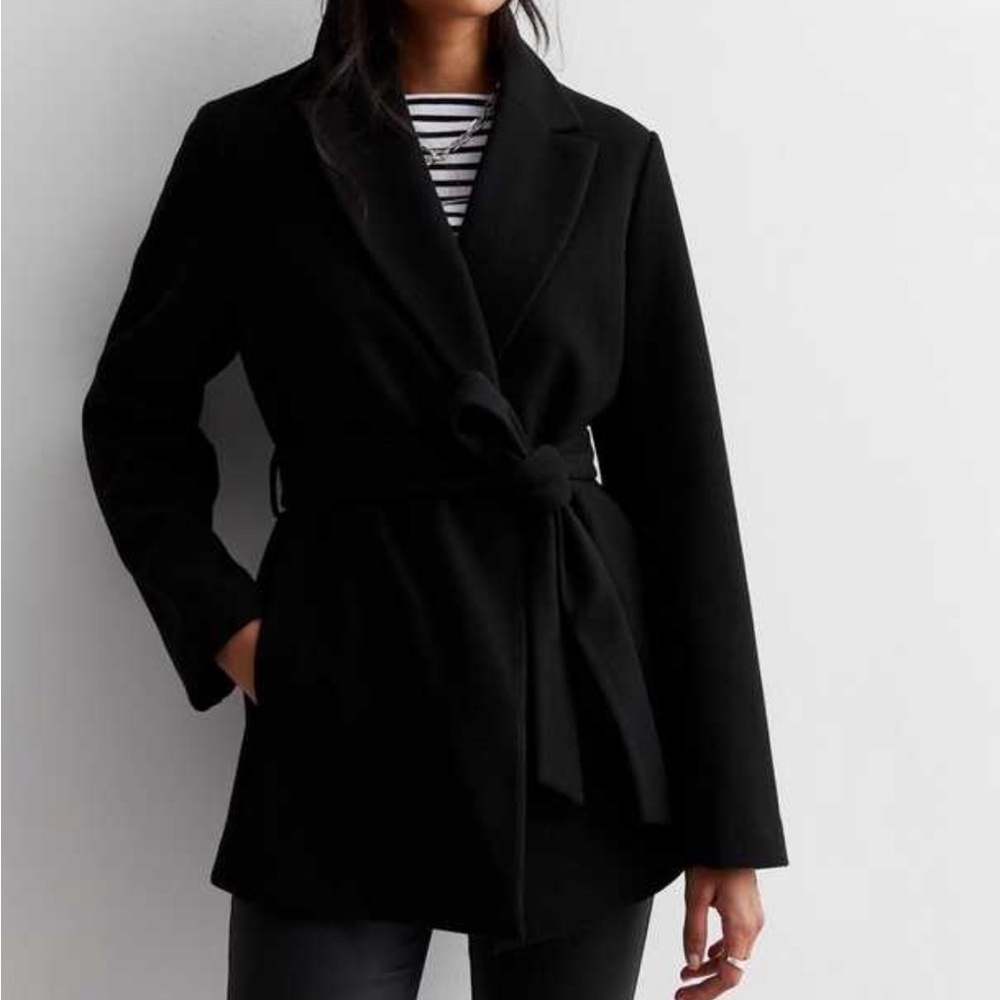 Iris Black Trench Coat - Picture 5 of 9